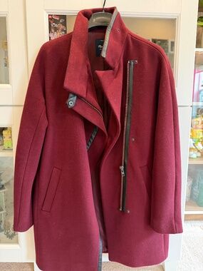 Madewell Car coat burgundy size 2